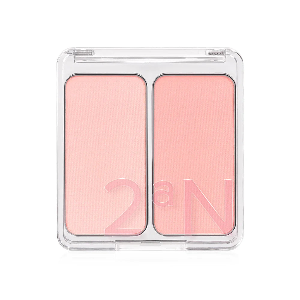 2aN Dual Cheek Blush 9g Shade #02 Love, Rosy