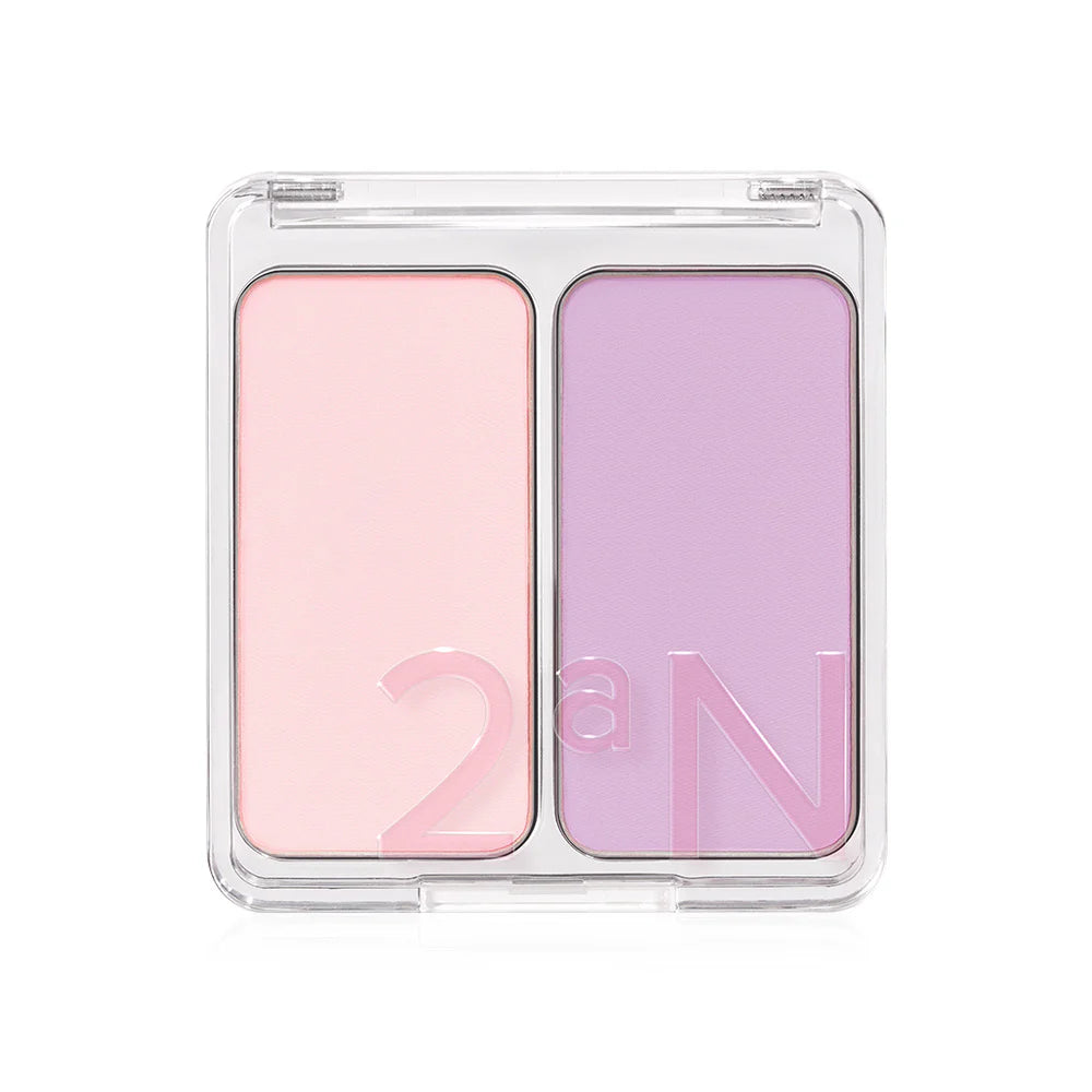 2aN Dual Cheek Blush 9g #01 Cotton Candy Violet