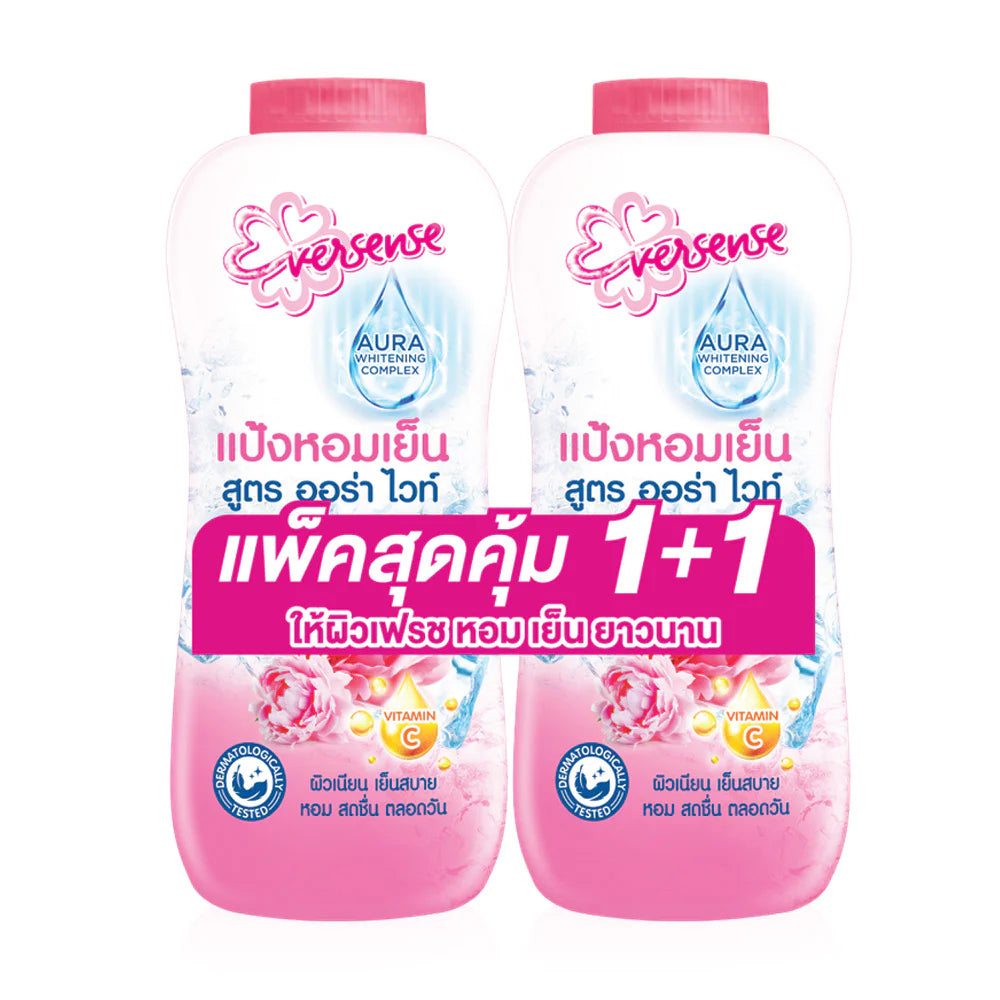 Eversense Aura White Cooling Powder Pink 280g x 2pcs