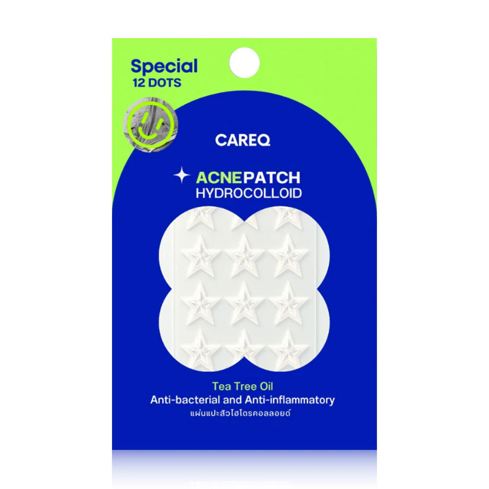 CAREQ Acne Patch Hydrocolloid Star Diamond 12 Dots