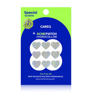 CAREQ Acne Patch Hydrocolloid Heart Hologram 12 Dots