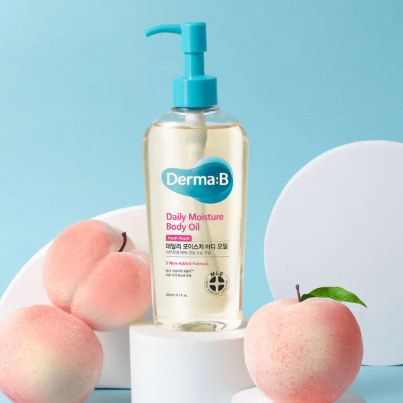DERMA B Daily Moisture Body Oil Fresh Peach 200ml