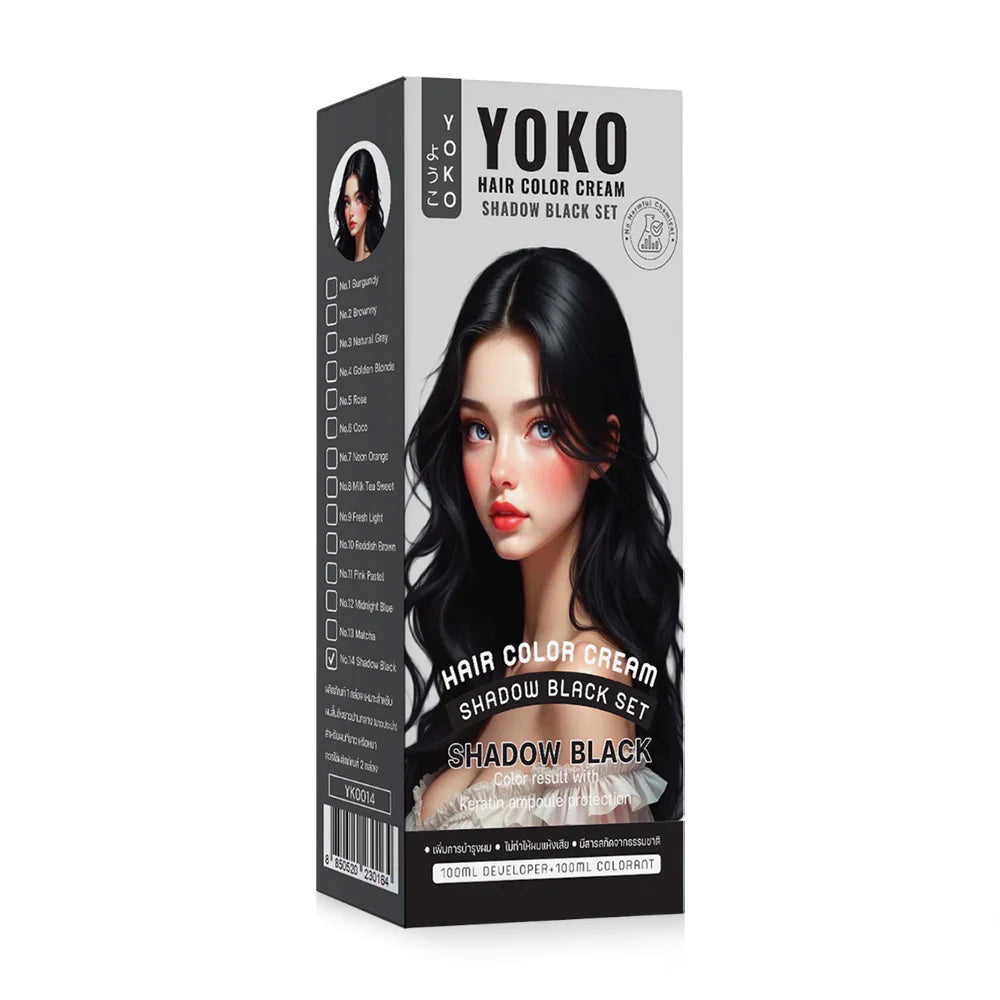 YOKO Hair Color Cream Set 200ml - Shadow
