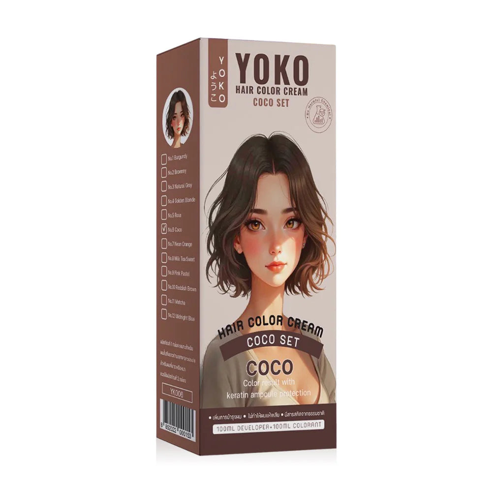 YOKO Hair Color Cream Set 200ml - Coco
