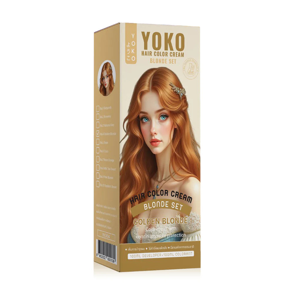 YOKO Hair Color Cream Set 200ml - Golden