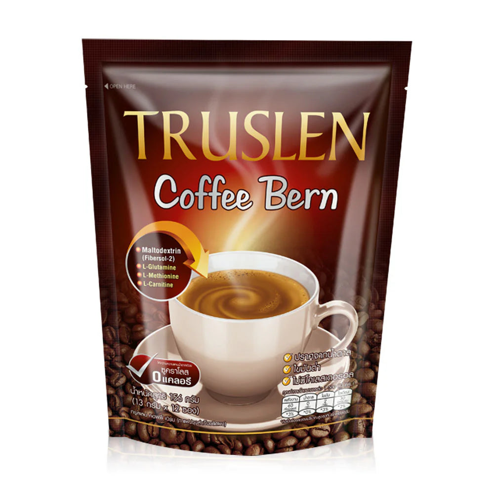 Truslen Coffee Bern Instant Coffee Mix with L-carnitine and FiberSol 2 13g x 12 Sachets