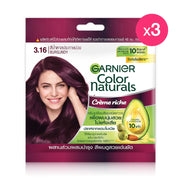 Garnier Color Naturals 3pcs #3.16 Burgundy Hair Color Cream