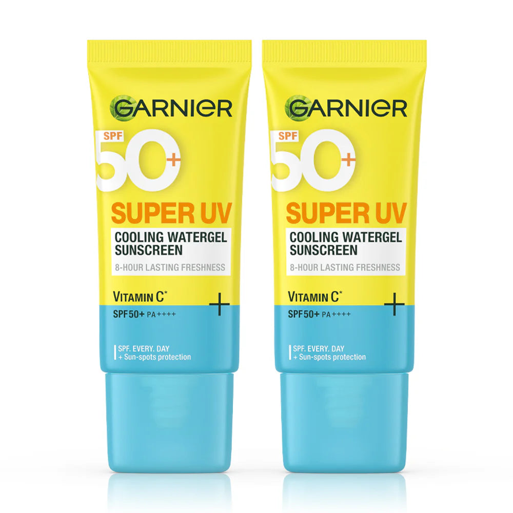 Garnier Super UV Cooling Watergel Sunscreen Vitamin C+ SPF50+ PA+++ 30ml x 2pcs