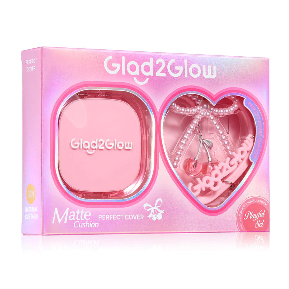 Glad2Glow Perfect Cover Cushion With Keychain 11g #03N Natural Custard