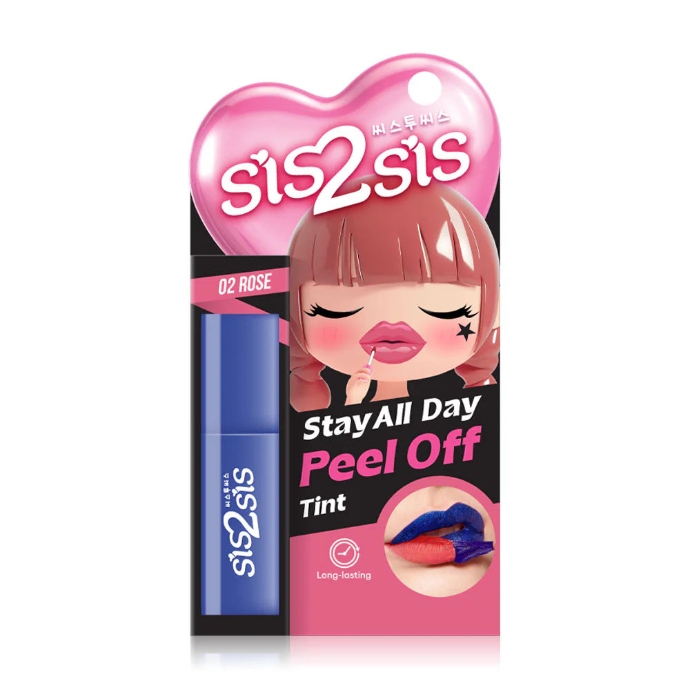 sis2sis Stay All Day Peel Off Tint 2.3g #02 Rose
