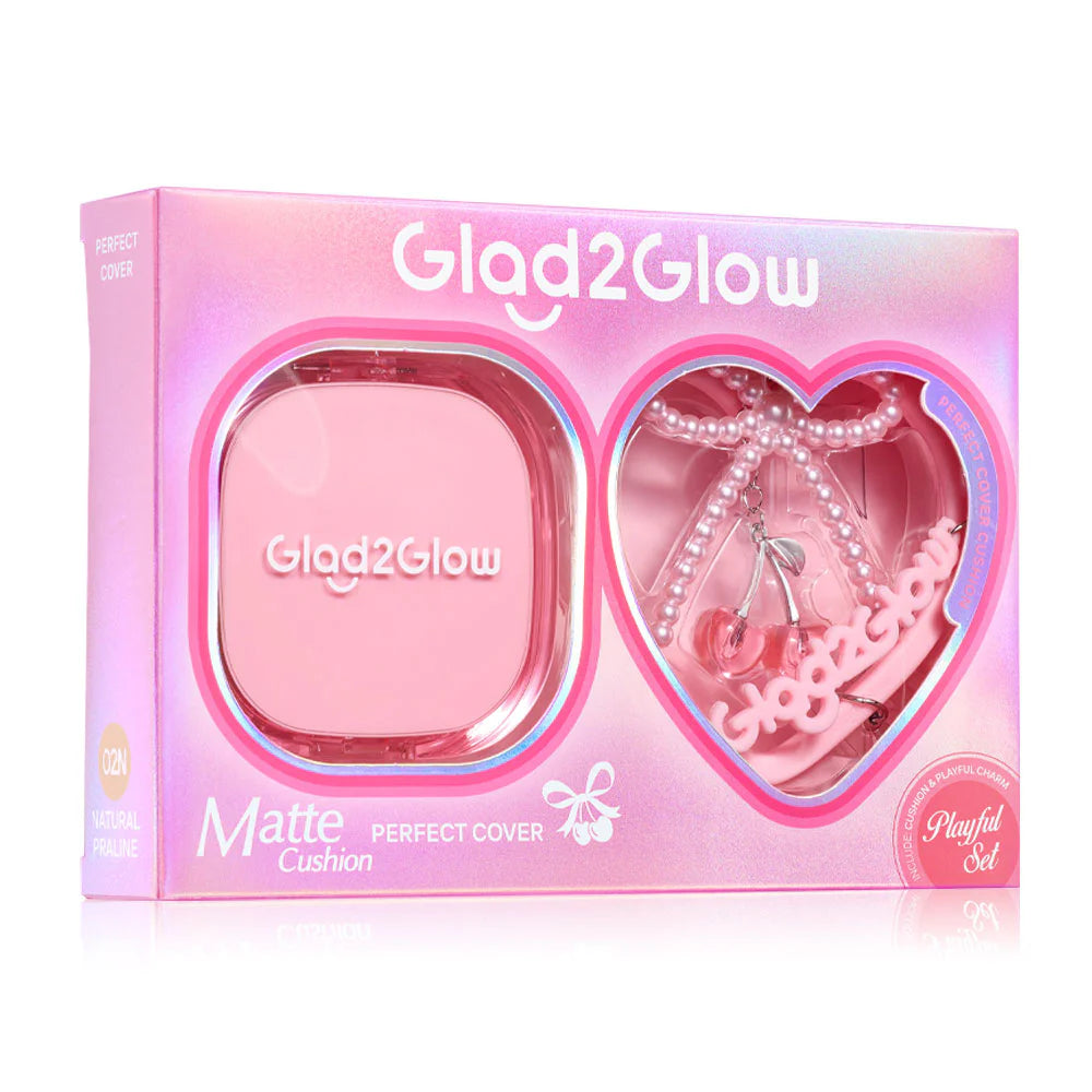 Glad2Glow Perfect Cover Cushion With Keychain 11g #02N Natural Praline