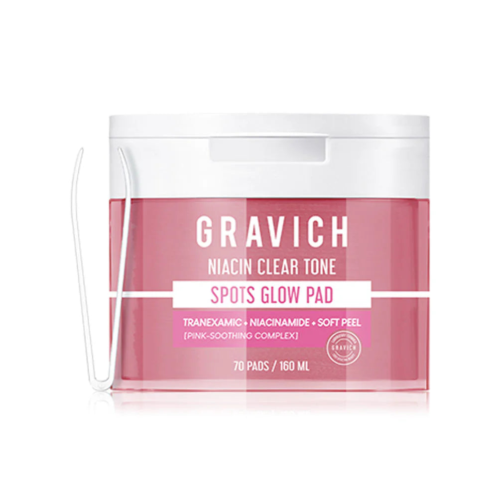 GRAVICH Niacin Clear Tone Spots Glow Toner Pad 160ml [70 Pads]