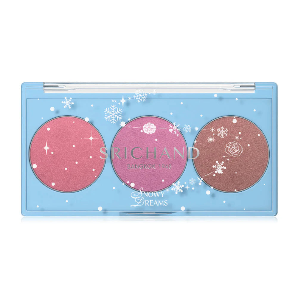 Srichand Snowy Dreams Cheek Palette 9g #01 Aurora Petals