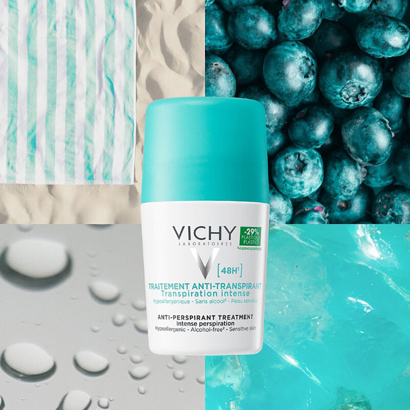 Vichy Anti-Perspirant Treatment Intense Perspiration Roll-On Antiperspirant and Deodorant 50ml