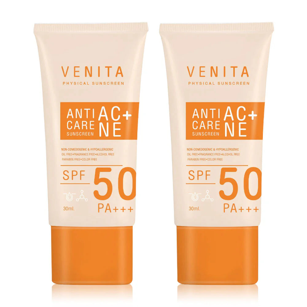 Venita Anti-Acne Care Sunscreen SPF50 PA+++ 30ml x 2pcs