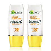 Garnier Bright Complete Super UV Sunscreen Natural SPF50 PA++++ 30ml x 2pcs