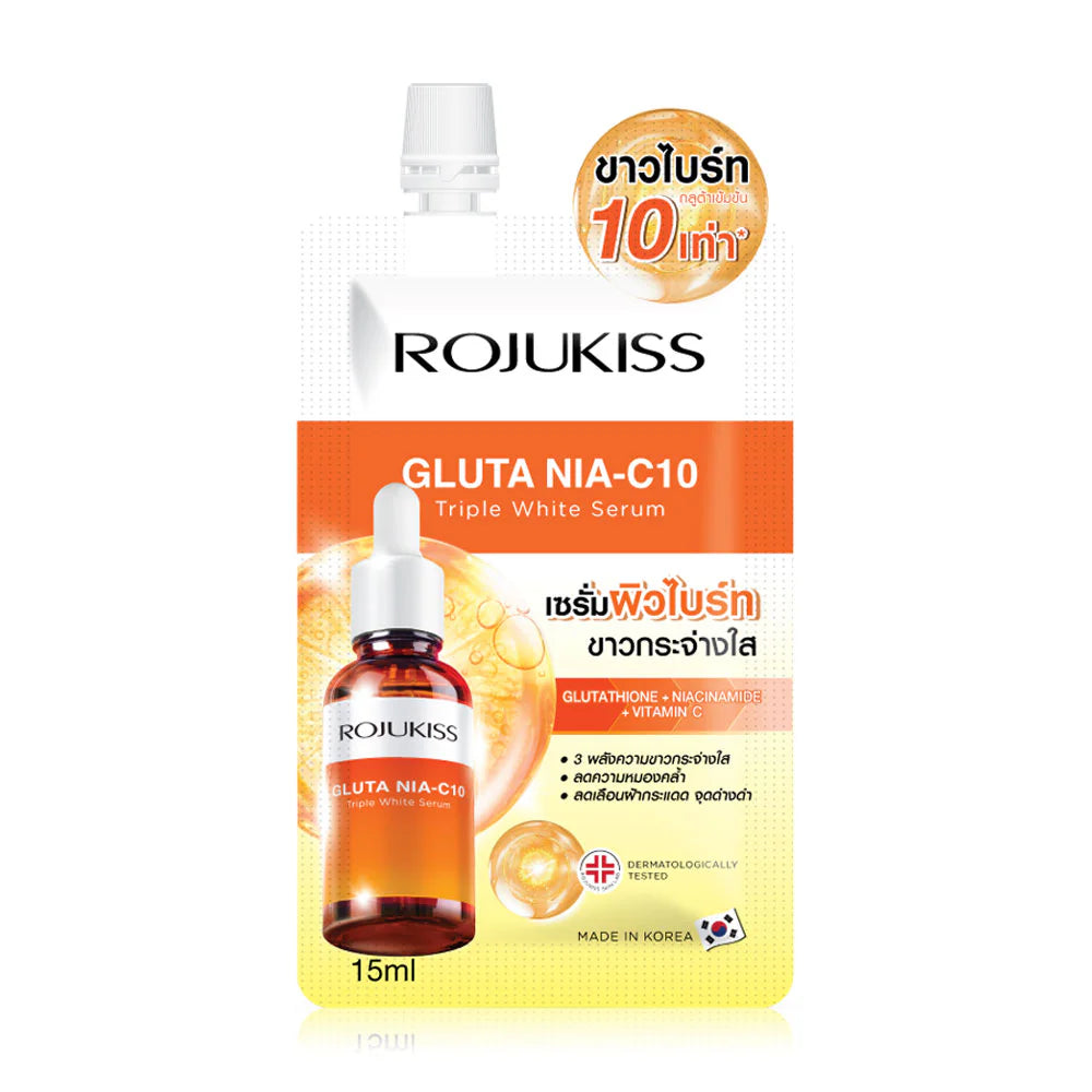 Rojukiss Gluta Nia-C10 Triple Whitening Serum 15ml