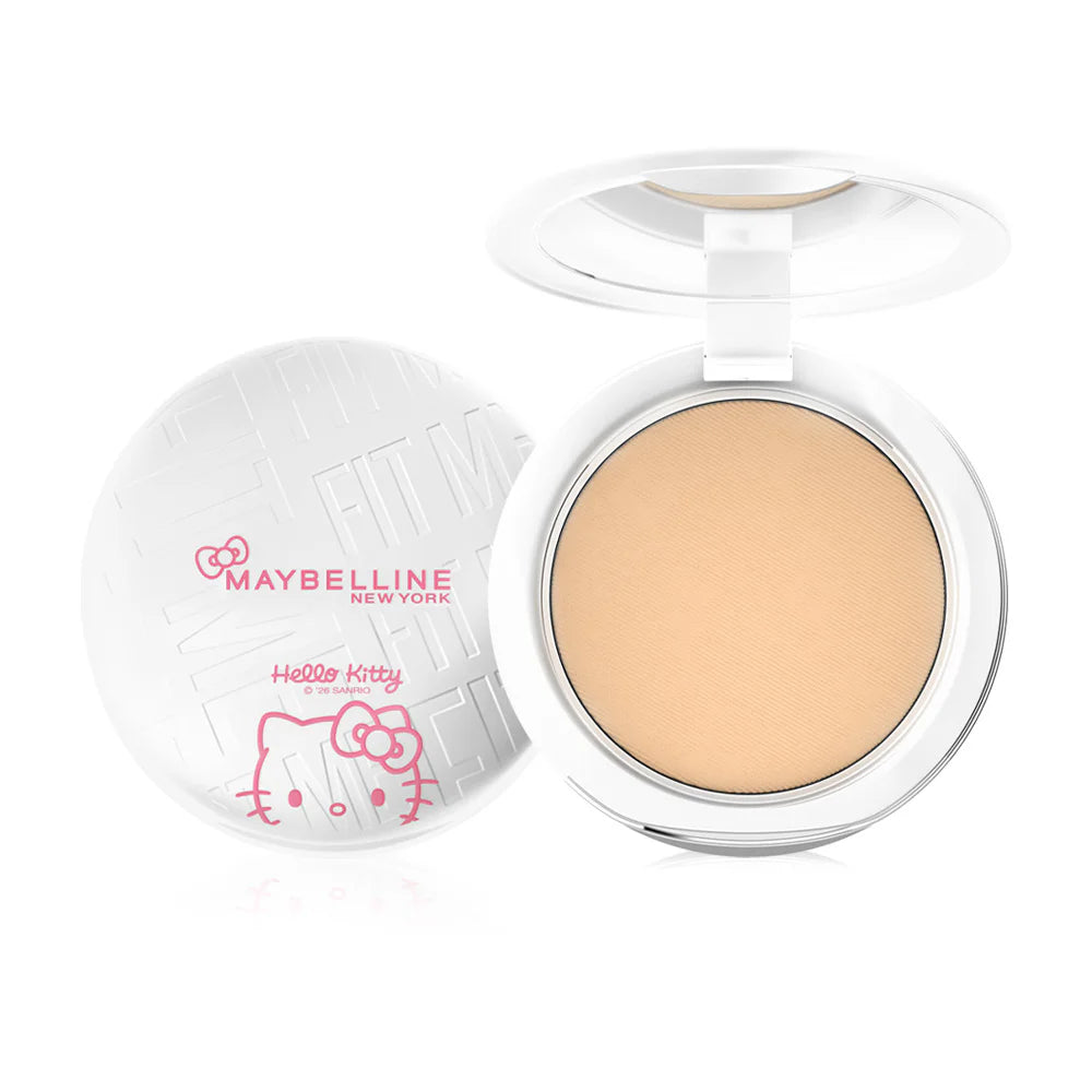 Maybelline New York Fit Me Matte Poreless Compact Oil Control Powder Hello Kitty Collection SPF32 PA+++ 6g Shade #128