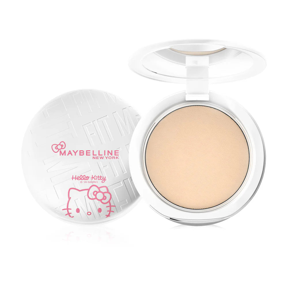 Maybelline New York Fit Me Matte Poreless Compact Oil Control Powder Hello Kitty Collection SPF32 PA+++ 6g Shade #118