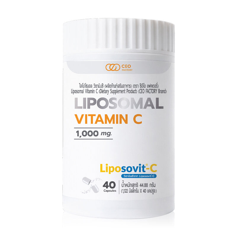 CEO Factory Liposomal Vitamin C Dietary Supplement 40 Capsules