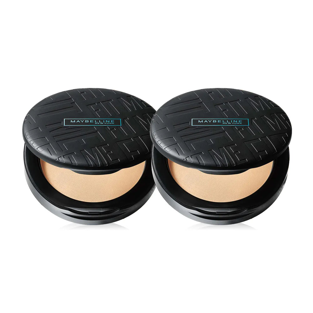 Maybelline New York Fit Me Matte Poreless Compact Oil Control Powder SPF32 PA 6g x 2pcs #128
