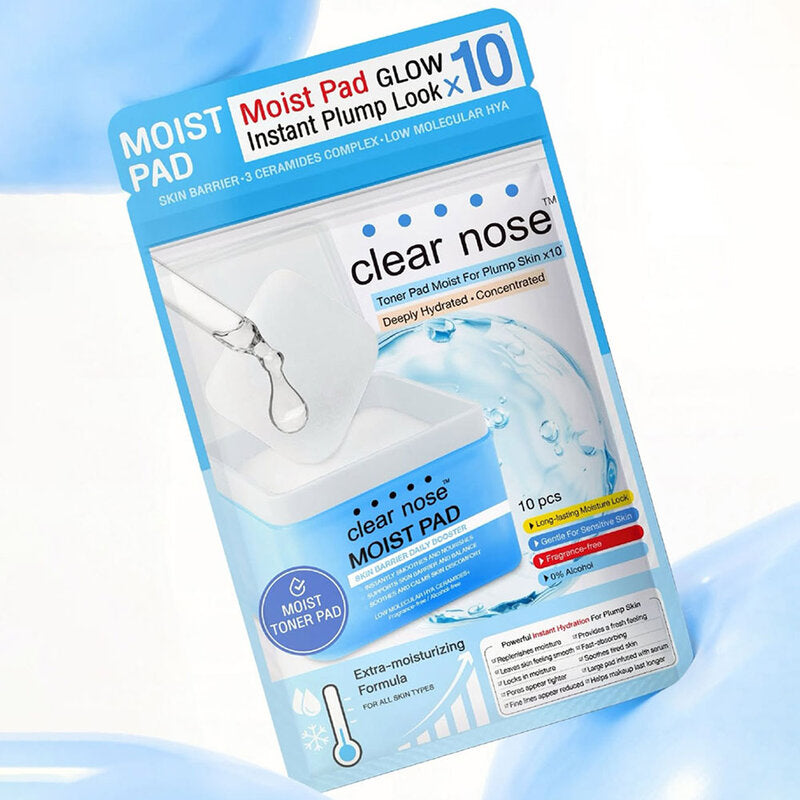 CLEAR NOSE Moist Pad Skin Barrier Daily Booster 10 Pads