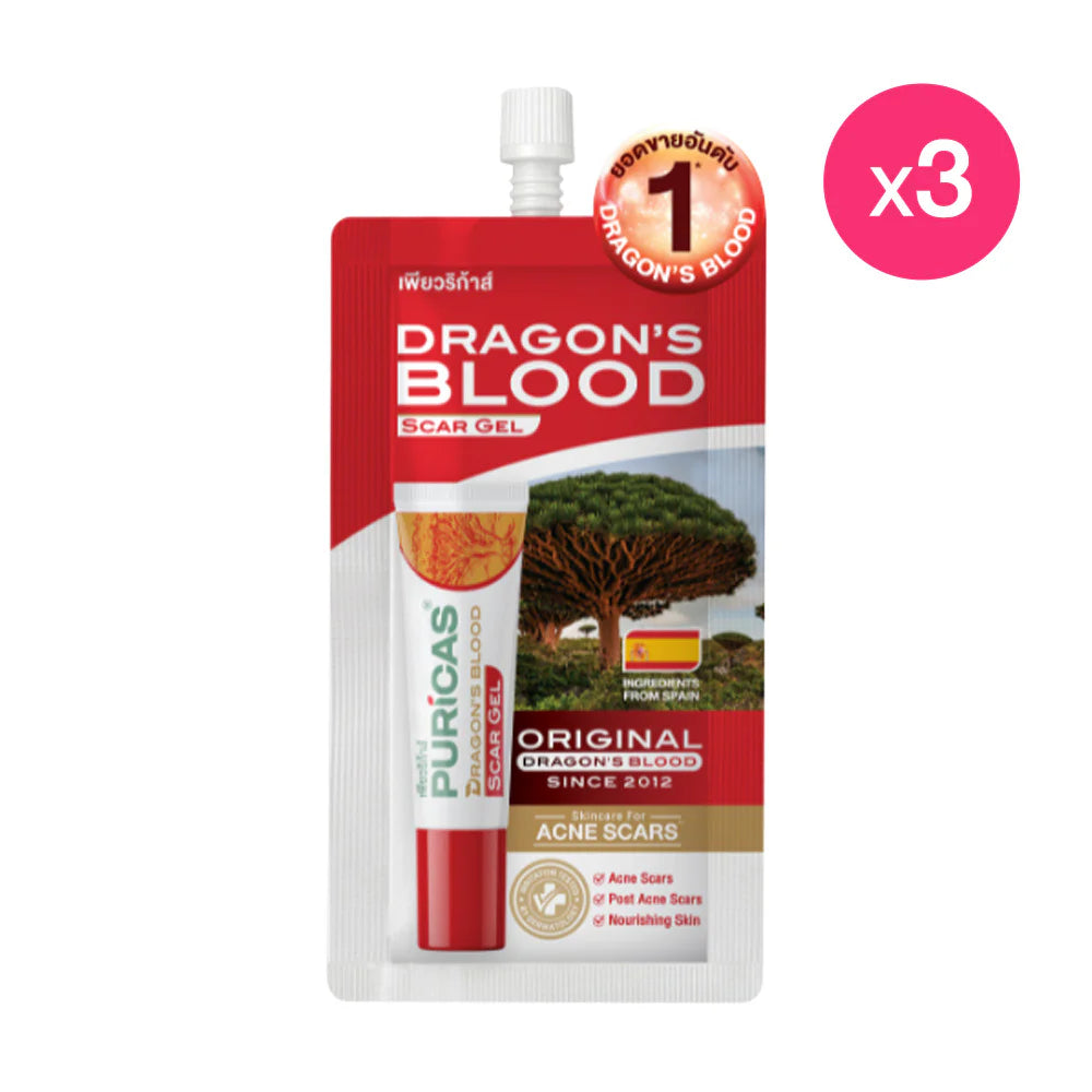 Puricas Dragon's Blood Scar Gel 4g x 3pcs