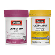SWISSE Set of 2 Items: Grape Seed 60 Tablets + Acerola Plus 2000mg Chewable 60 Tablets
