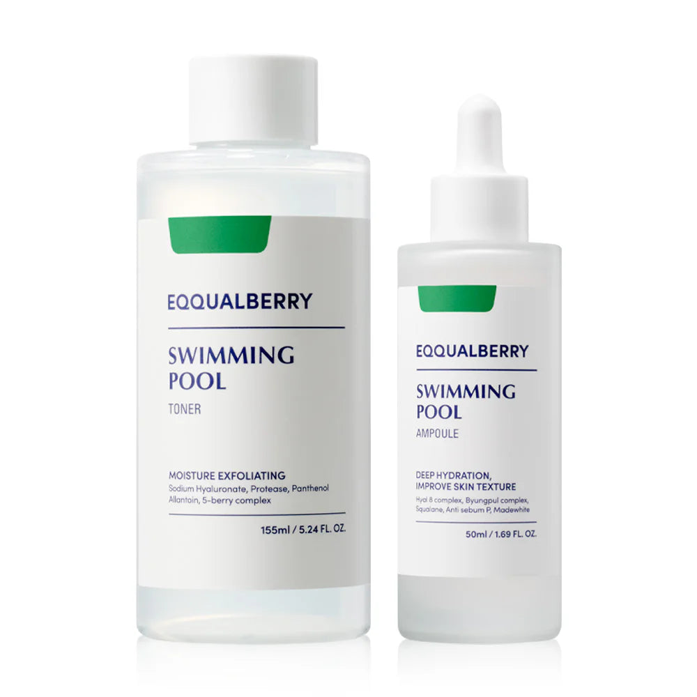 EQQUALBERRY Swimming Pool Ampoule 50ml + Toner 155ml