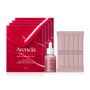 Arencia Red Collagen Jello Mask 25ml x 4 Sheets + Red Smoothie Serum 30ml [Free Gift]