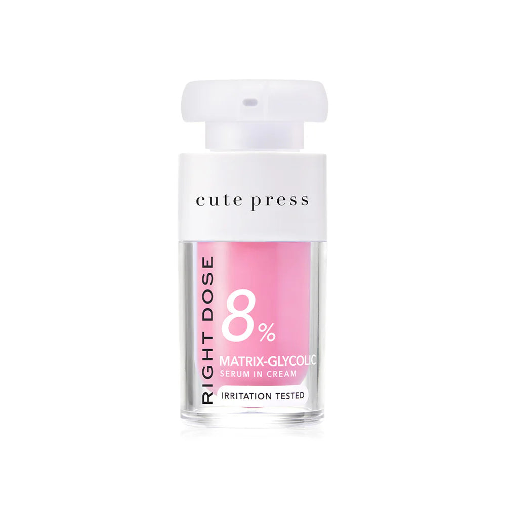 Cute Press Right Dose Matrix-Glycolic Serum In Cream 15ml
