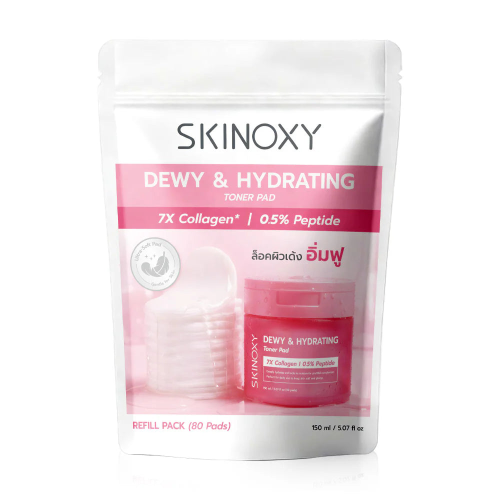 Skinoxy Dewy & Hydrating Toner Pad 150ml [80 Pads]
