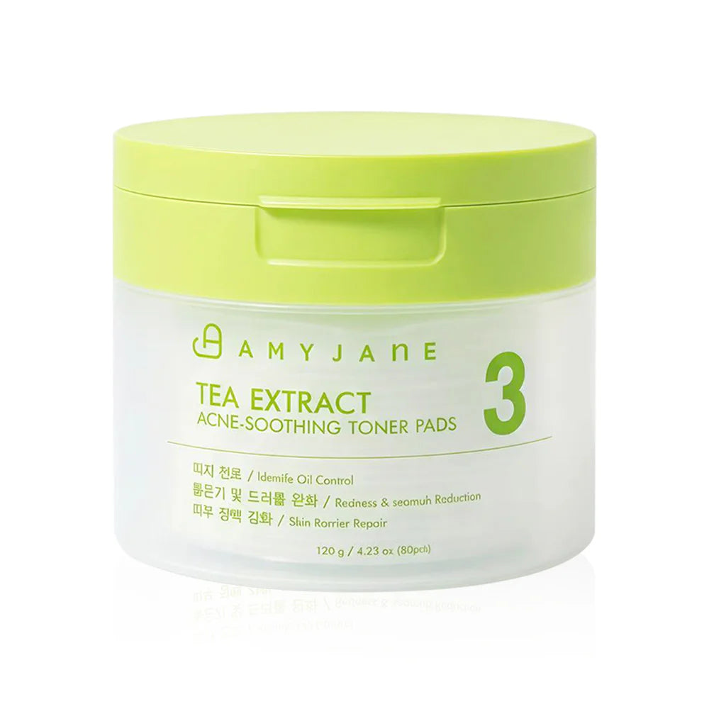 AMYJANE Tea Extract Acne Soothing Toner Pads 120g [80 Pads]