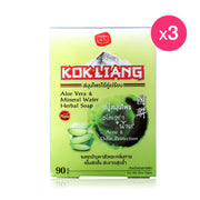 Kokliang Herbal Soap Aloevera 90g x 3pcs