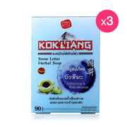 Kokliang Herbal Soap Snow Lotus 90g x 3pcs