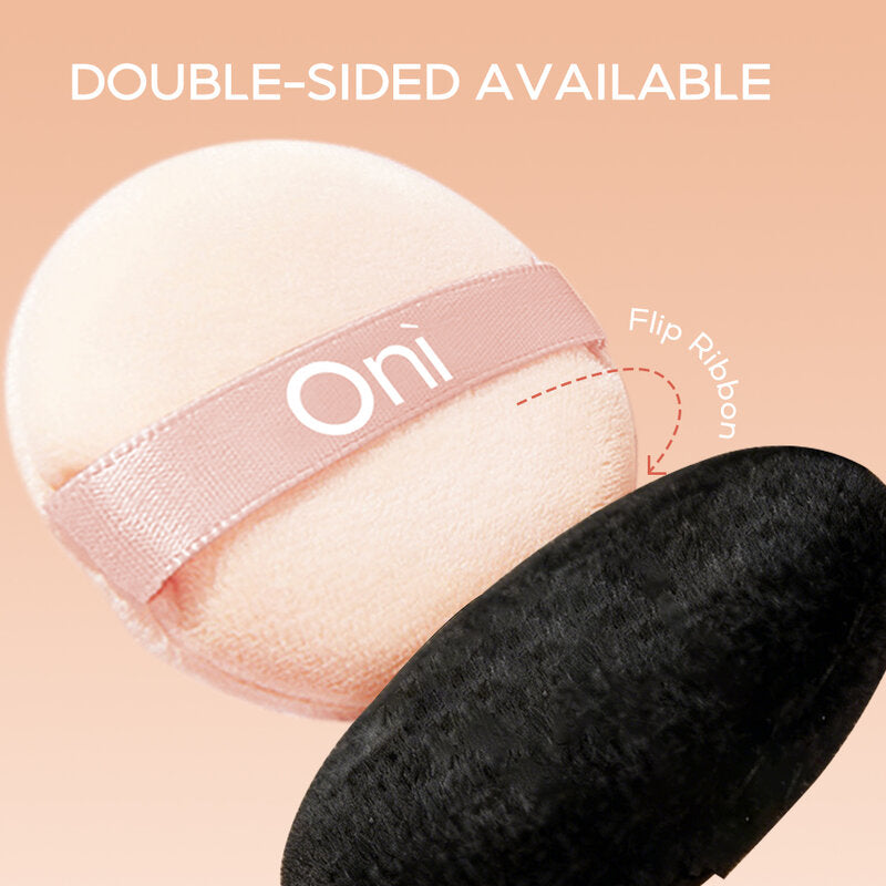 Oni Round Powder Puff 2pcs