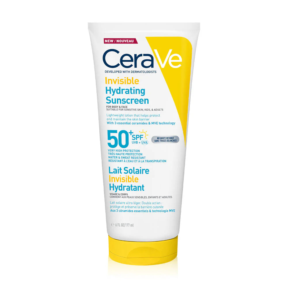 CeraVe Invisible Hydrating Face And Body Sunscreen 177ml