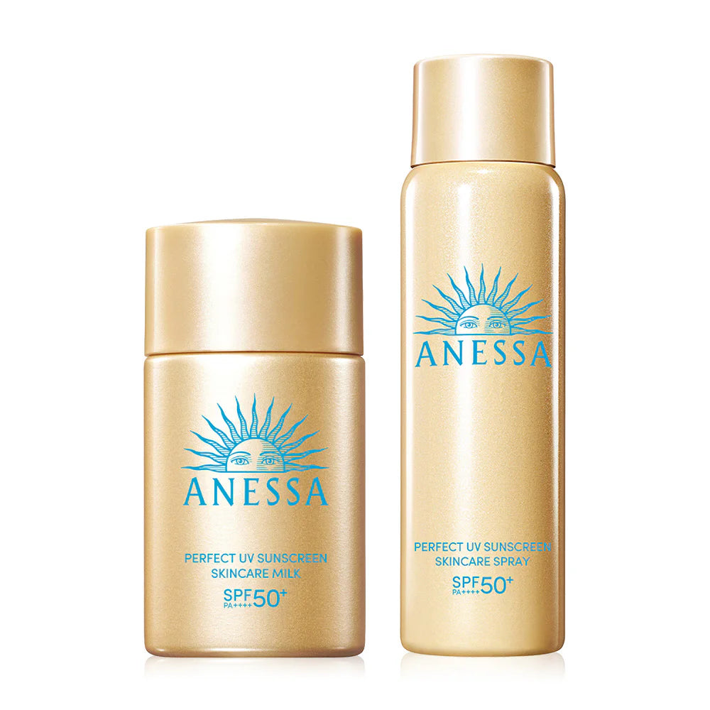 Anessa Perfect UV Sunscreen Milk NA SPF50+ PA++++ 20ml + Perfect UV Sunscreen Spray NA SPF50+ PA++++ 60g