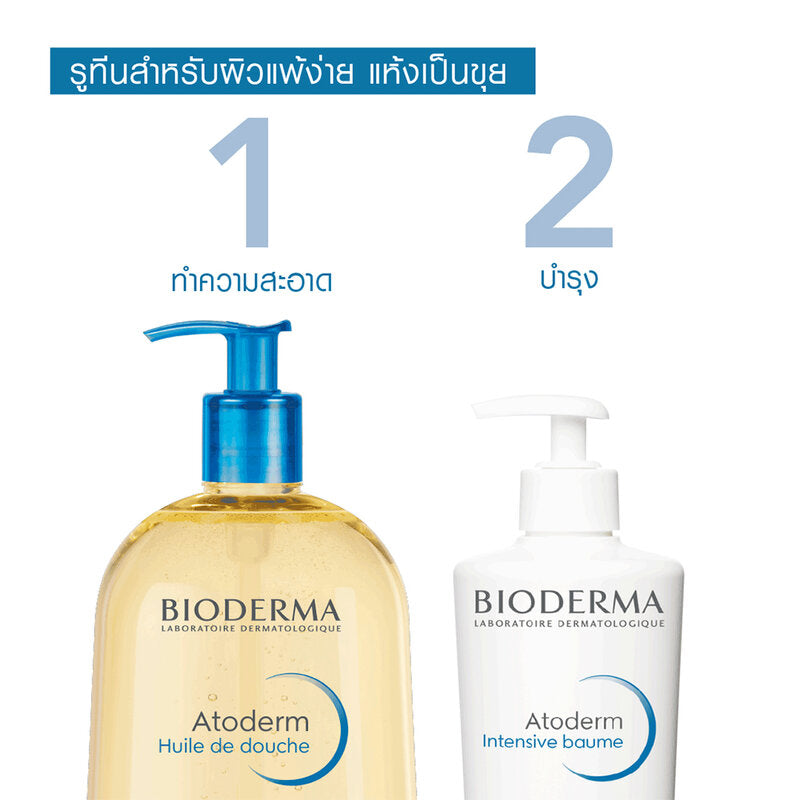Bioderma Atoderm Huile De Douche 1000ml x 2pcs