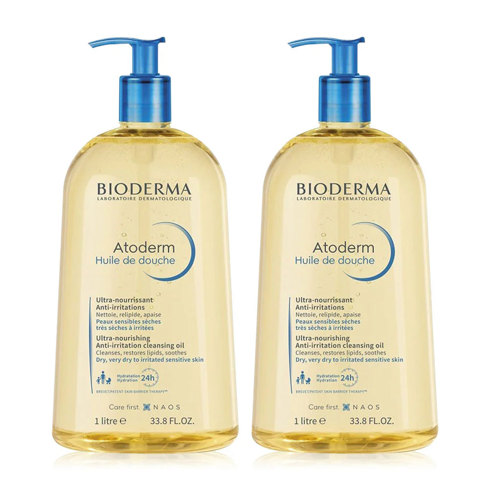 Bioderma Atoderm Huile De Douche 1000ml x 2pcs