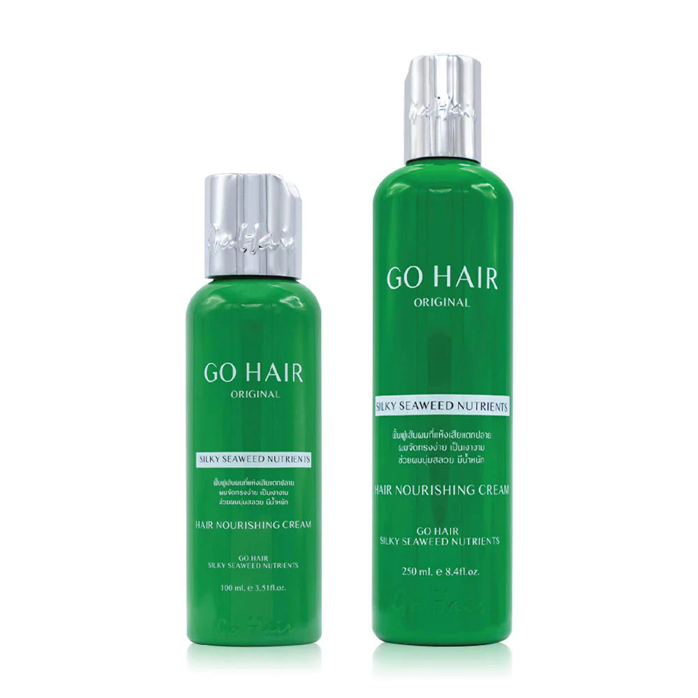 GO HAIR Set 2 Items Silky Seaweed Nutrients Hair Nourishing Cream 100ml + 250ml