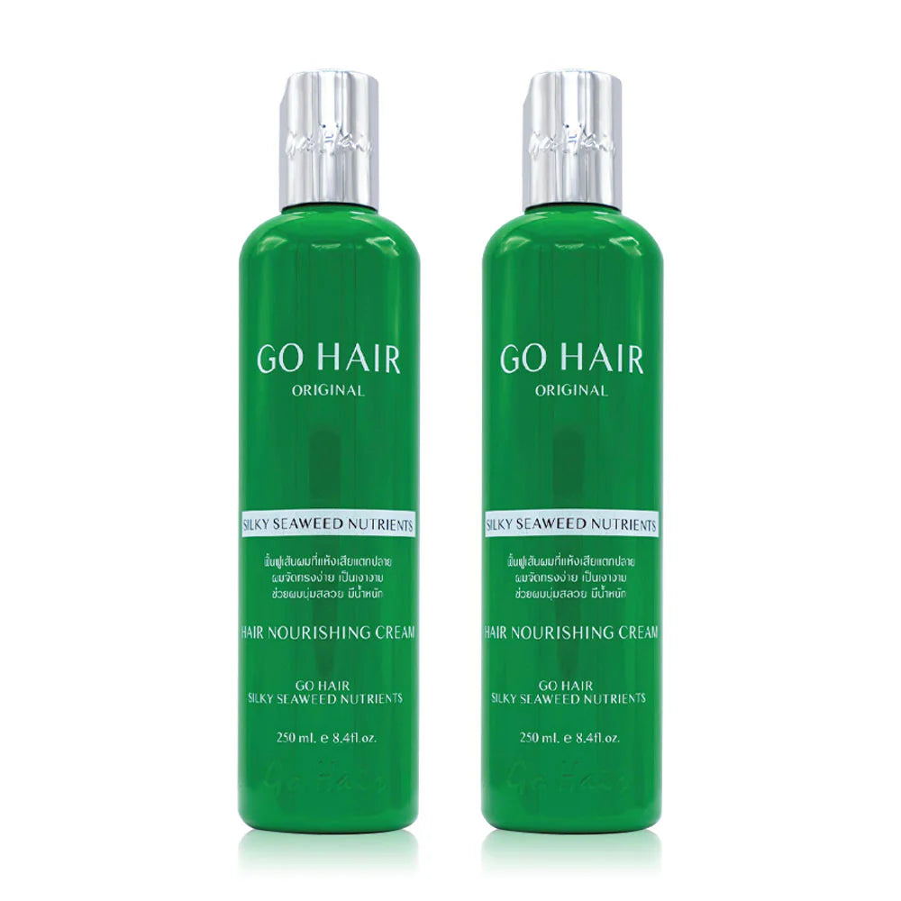 GO HAIR Silky Seaweed Nutrients Hair Nourishing Cream 250ml x 2pcs