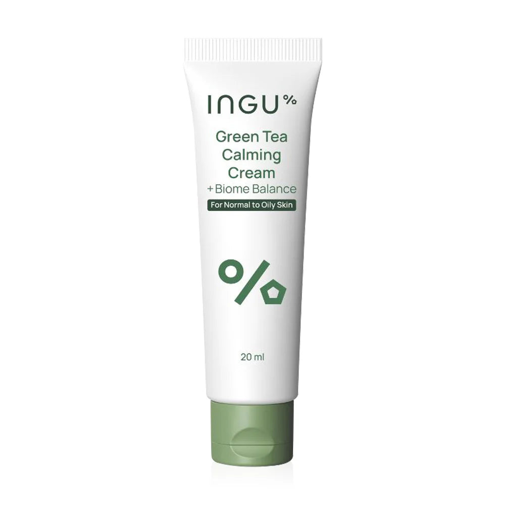INGU Skin Green Tea Calming Cream + Biome Balance Travel 20ml