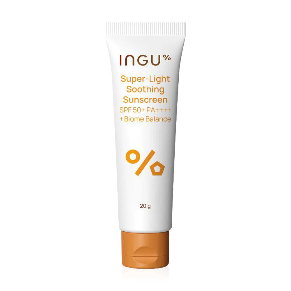 INGU Skin Super-Light Soothing Sunscreen SPF50+ PA++++ + Biome Balance Travel 20g