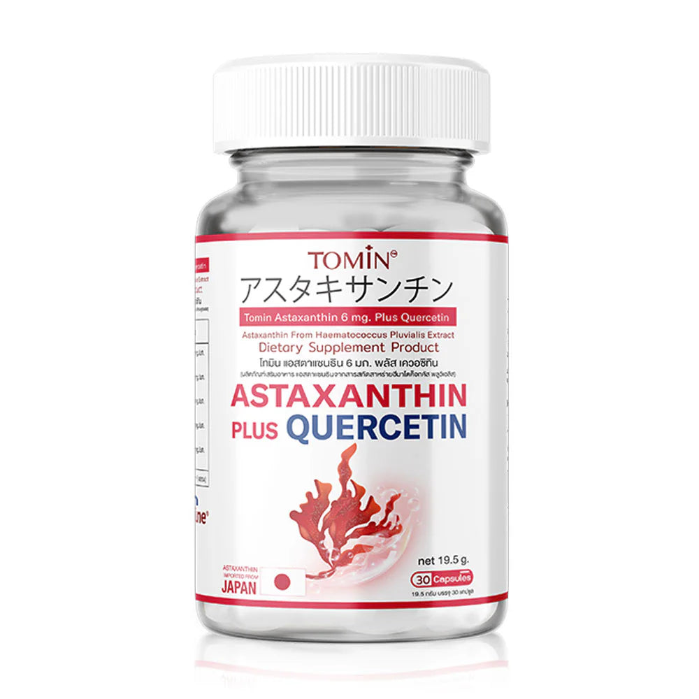Tomin Astaxanthin 6mg Plus Quercetin 30 Capsules