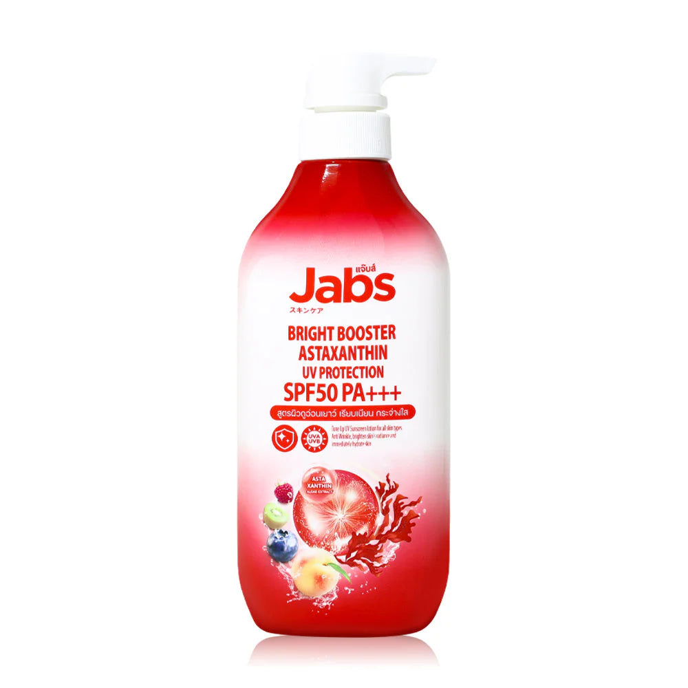 Jabs Bright Booster Astaxanthin SPF50 PA+++ Lightweight Sunscreen Lotion 450ml