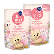 Babi Mild Ultra Mild Organic Moisturising Shower Milk Innocence Refill 360ml x 2pcs