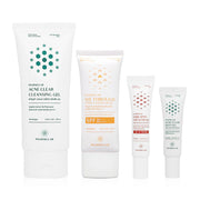 Pharmular Acne Clear Spot Gel 7ml+Cleansing Gel 100ml+Dark Spot And Scar gel 10 ml+Sunscreen Serum SPF 50+ PA++++ 30ml