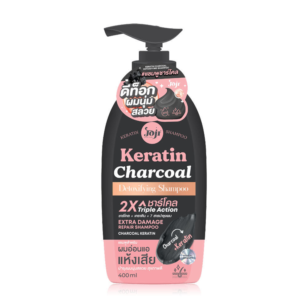 Joji Secret Young Keratin Charcoal Detoxifying Shampoo 400ml