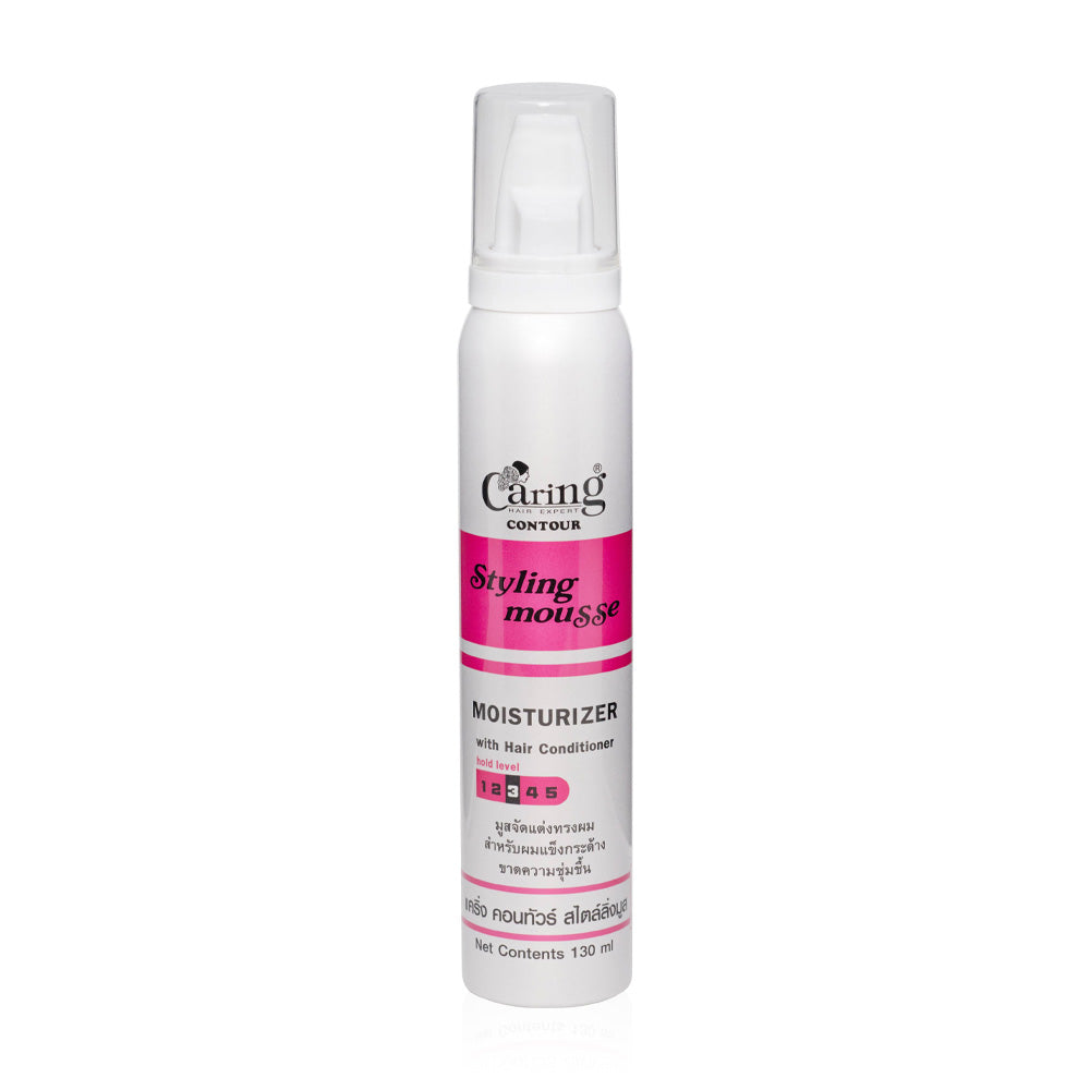Caring Contour Styling Mousse with Moisturizer Pink 130ml